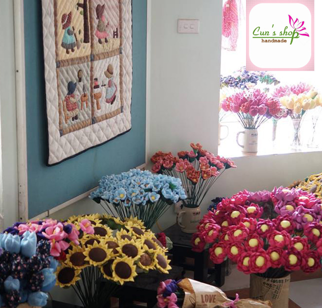 Lớp học làm hoa vải handmade ( có lớp học online)