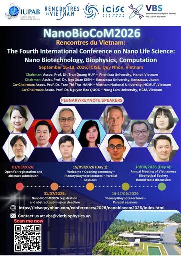 💥THÔNG BÁO HỘI NGHỊ NANOBIOCOM2026💥