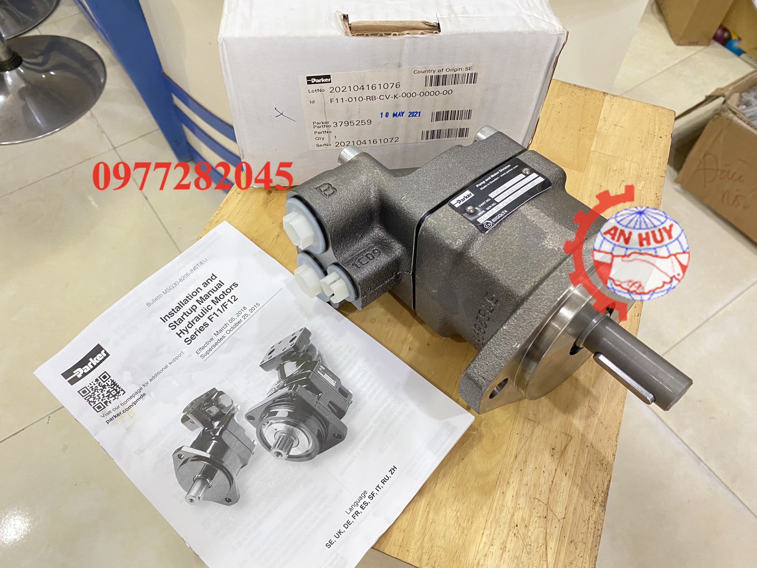 Bơm Piston Parker Model F11-010-RB-CV-K-000-0000-00/ Part 3795259