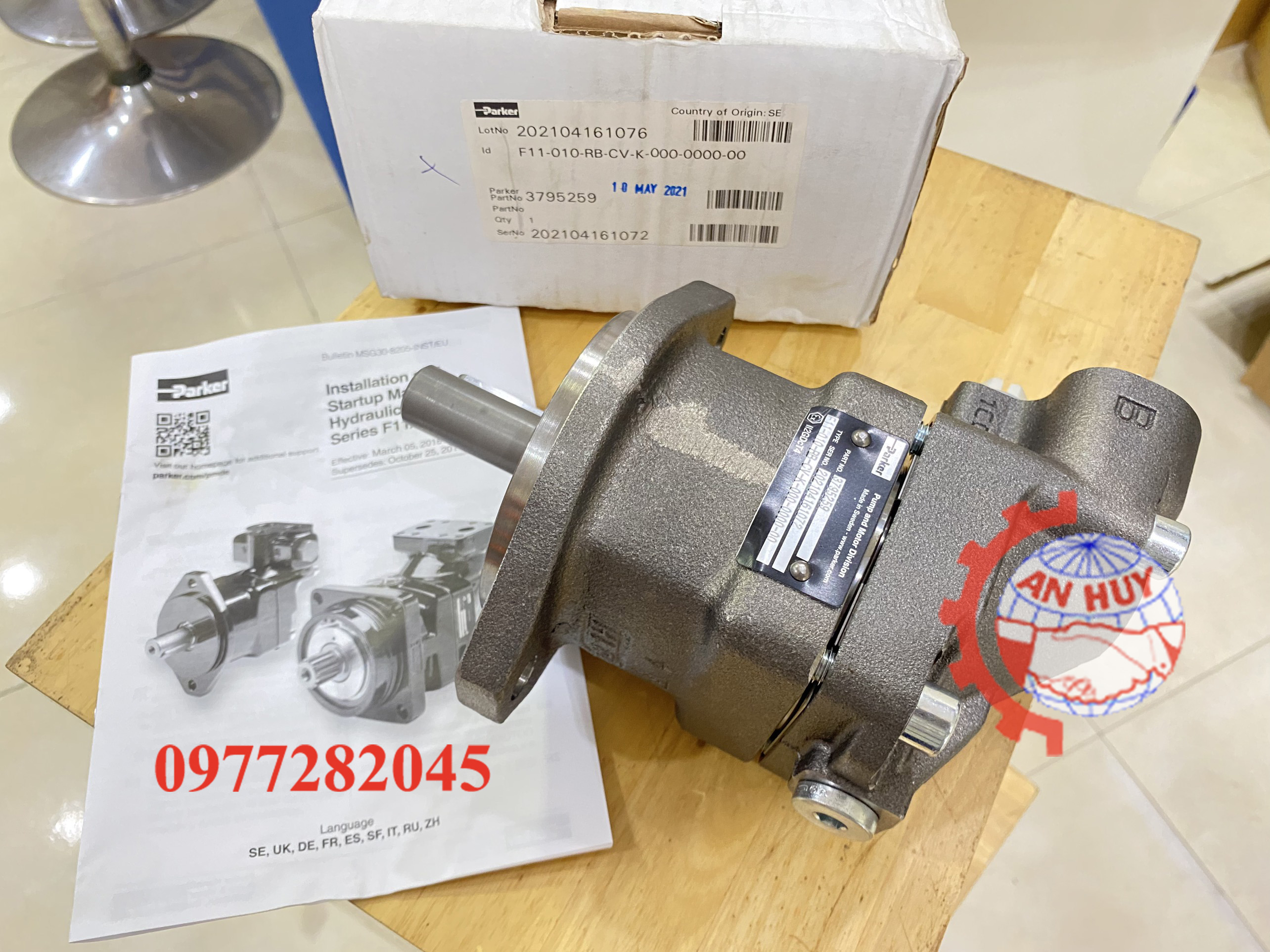 Bơm Piston Parker Model F11-010-RB-CV-K-000-0000-00/ Part 3795259
