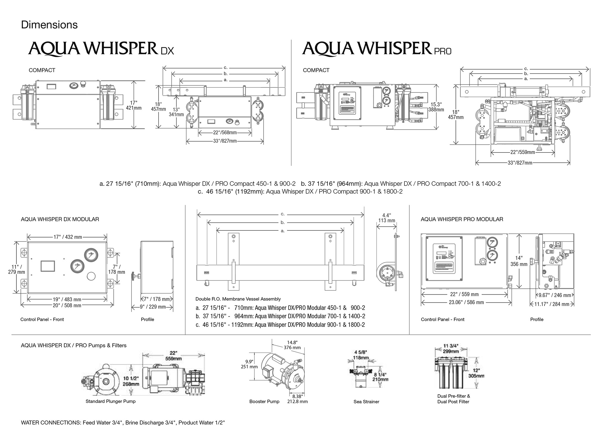 Máy lọc nước biển thành nước ngọt model AQUA Whisper 1800-2
