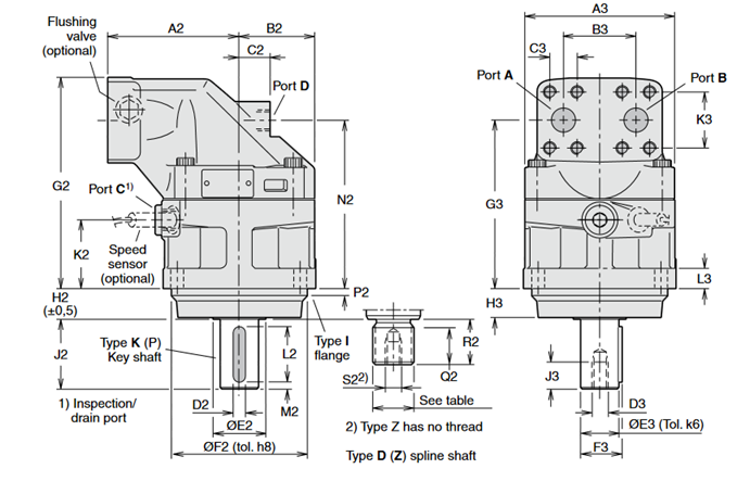 Motor thủy lực Piston F12-125-MF-IV-D-000-0000-PT/ Part 3786268 2